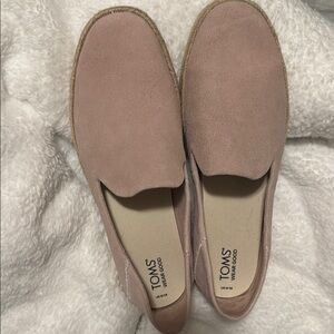 Toms Pink Flats Minimalist Slip-On Loafers
